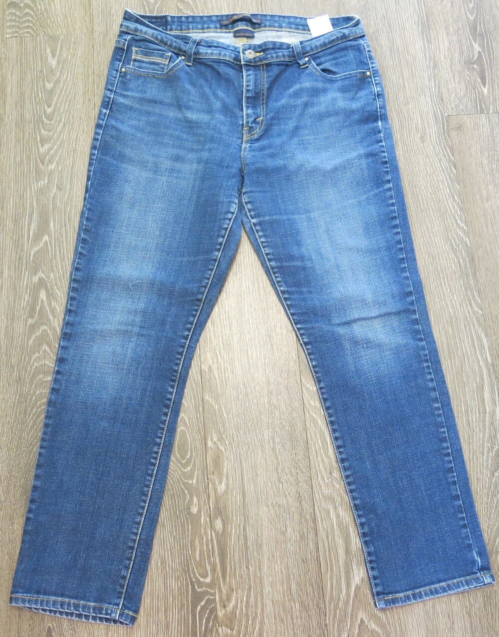LEVIS THE ORIGINAL JEAN Mid Rise Skinny Size 16S Women Blue Medium Wash Classic